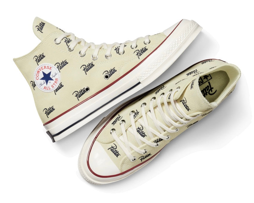 送料無料】CT70 HI CONVERSE X PATTA NATURAL IVORY A12831C