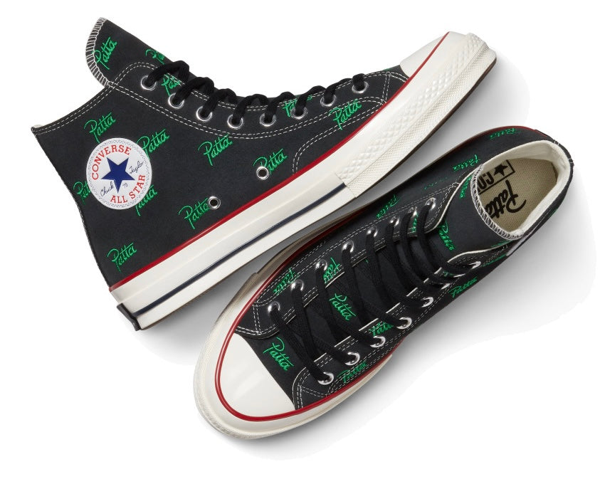 送料無料】CT70 HI CONVERSE X PATTA BLACK A13857C – LOWHAI