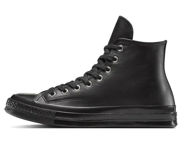 コンバースチャックテイラー-ブラック-レザー-黑-ハイカット-CHUCK70-CT70-LEATHER-HI-BLACK-A15169C