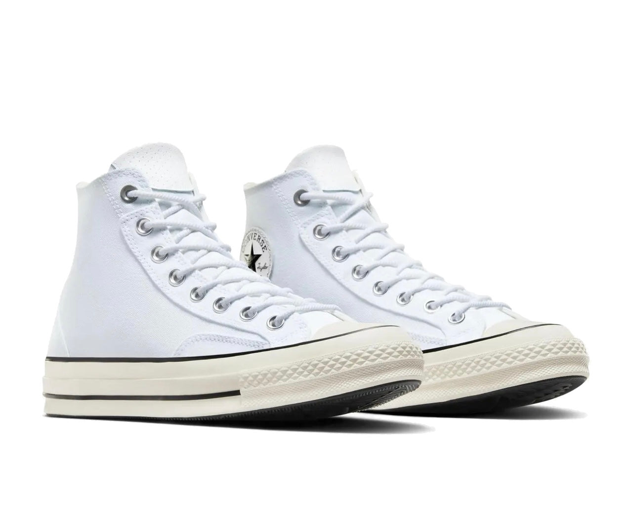 【箱無し　現品のみ】CT70 ホワイト 送料無料】CT70 HI COURT CANVAS&LEATHER WHITE A07444C – LOWHAI