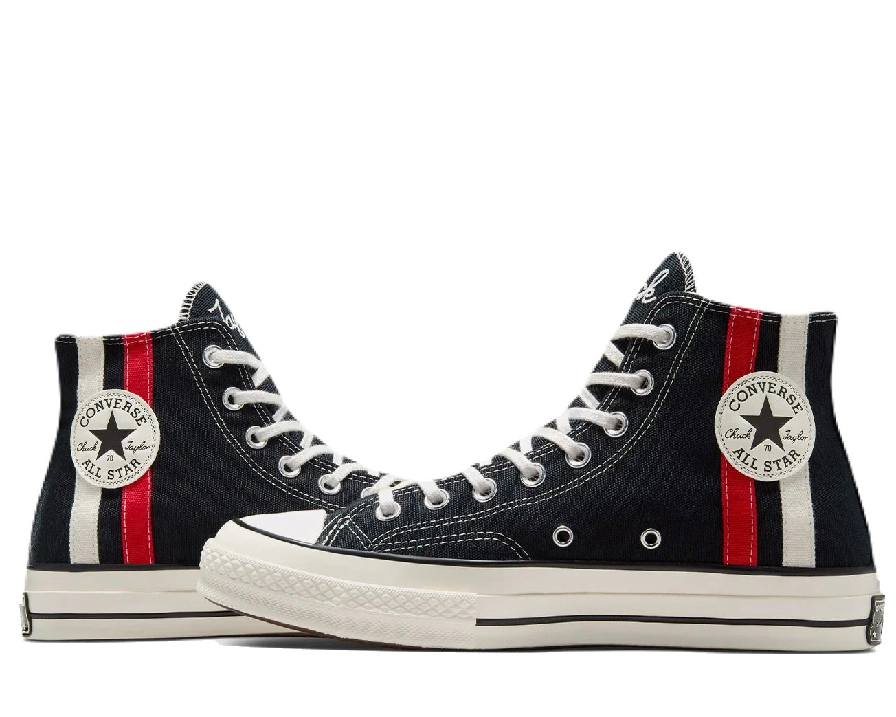 送料無料】CT70 HI ARCHIVAL STRIPES BLACK A07441C – LOWHAI