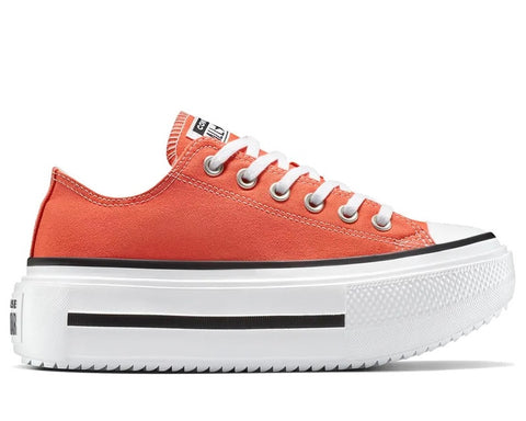 CONVERSE-ALL STAR-ORANGE-LOW-OX-DOUBLE STACK-PLATFORM-VERMILION RED-A16284C-コンバース-オールスター-ローカット-オレンジ