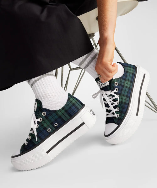 【送料無料】CTAS LIFT DOUBLE STACK PLATFORM OX PLAID NAVY A16517C