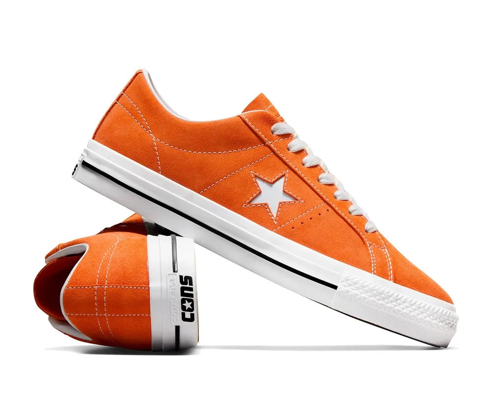 送料無料】CONS ONE STAR PRO CLASSIC SUEDE ORANGE A07899C – LOWHAI