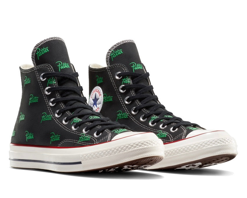 送料無料】CT70 HI CONVERSE X PATTA BLACK A13857C – LOWHAI
