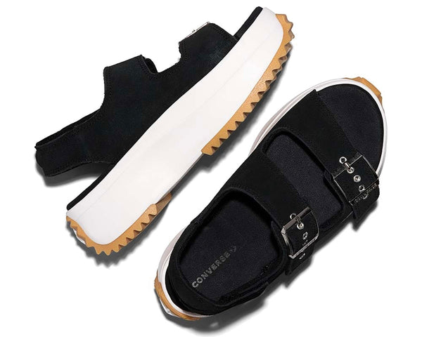 【送料無料】RUN STAR SANDAL SUEDE BLACK A20649C