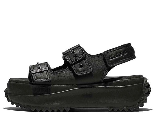 コンバース-ランスター-サンダル-レーディズ-ブラック-レザー-run star sandal-black-leather-a20645c