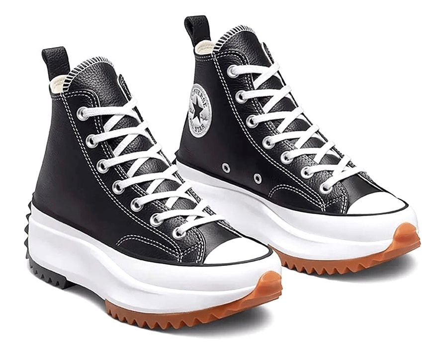 送料無料】RUN STAR LEATHER HIKE HI BLACK A04292C – LOWHAI